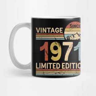 Vintage Since 1971 Limited Edition 52nd Birthday Gift Vintage Men's Mug